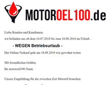 Tablet Screenshot of motoroel100.de